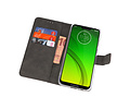 Booktype Telefoonhoesjes - Bookcase Hoesje - Wallet Case -  Geschikt voor Motorola Moto G7 Power - Wit