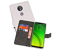 BAOHU Booktype Telefoonhoesjes - Bookcase Hoesje - Wallet Case -  Geschikt voor Motorola Moto G7 Power - Wit