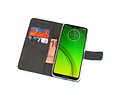 BAOHU Booktype Telefoonhoesjes - Bookcase Hoesje - Wallet Case -  Geschikt voor Motorola Moto G7 Power - Blauw