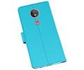 BAOHU Booktype Telefoonhoesjes - Bookcase Hoesje - Wallet Case -  Geschikt voor Motorola Moto G7 Power - Blauw