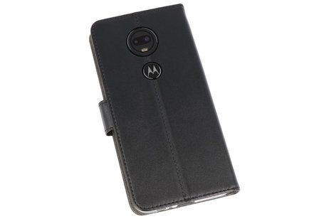 BAOHU Booktype Telefoonhoesjes - Bookcase Hoesje - Wallet Case -  Geschikt voor Motorola Moto G7 - Zwart