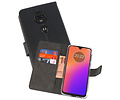 BAOHU Booktype Telefoonhoesjes - Bookcase Hoesje - Wallet Case -  Geschikt voor Motorola Moto G7 - Zwart