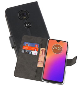 BAOHU Wallet Cases Hoesje Motorola Moto G7 Zwart