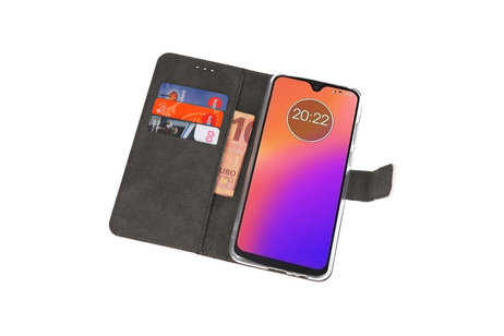 BAOHU Booktype Telefoonhoesjes - Bookcase Hoesje - Wallet Case -  Geschikt voor Motorola Moto G7 - Wit