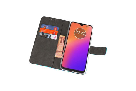 BAOHU Booktype Telefoonhoesjes - Bookcase Hoesje - Wallet Case -  Geschikt voor Motorola Moto G7 - Blauw