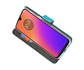 BAOHU Booktype Telefoonhoesjes - Bookcase Hoesje - Wallet Case -  Geschikt voor Motorola Moto G7 - Blauw
