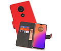 BAOHU Booktype Telefoonhoesjes - Bookcase Hoesje - Wallet Case -  Geschikt voor Motorola Moto G7 - Rood