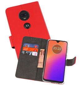 BAOHU Wallet Cases Hoesje Motorola Moto G7 Rood