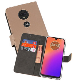 BAOHU Wallet Cases Hoesje Motorola Moto G7 Goud