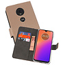 BAOHU Wallet Cases Hoesje Motorola Moto G7 Goud