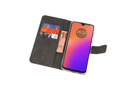 Booktype Telefoonhoesjes - Bookcase Hoesje - Wallet Case -  Geschikt voor Motorola Moto G7 - Bruin