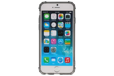 Schokbestendig Back Cover Hoesje - Shockproof Telefoonhoesje -  Geschikt voor iPhone 6 - Grijs