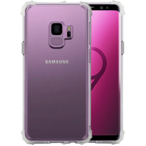 Schokbestendig Back Cover Hoesje - Shockproof Telefoonhoesje -  Geschikt voor  Samsung Galaxy S9 - Transparant