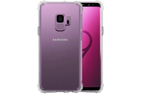 Schokbestendig Back Cover Hoesje - Shockproof Telefoonhoesje -  Geschikt voor  Samsung Galaxy S9 - Transparant