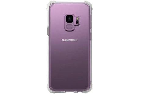 Schokbestendig Back Cover Hoesje - Shockproof Telefoonhoesje -  Geschikt voor  Samsung Galaxy S9 - Transparant