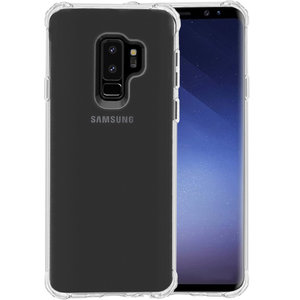 Schokbestendig Back Cover Hoesje - Shockproof Telefoonhoesje -  Geschikt voor  Samsung Galaxy S9 Plus - Transparant