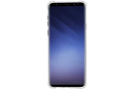 Schokbestendig Back Cover Hoesje - Shockproof Telefoonhoesje -  Geschikt voor  Samsung Galaxy S9 Plus - Transparant