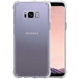 Schokbestendig Back Cover Hoesje - Shockproof Telefoonhoesje -  Geschikt voor  Samsung Galaxy S8 Plus - Transparant