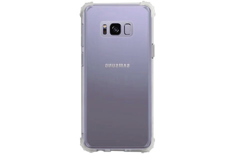 Schokbestendig Back Cover Hoesje - Shockproof Telefoonhoesje -  Geschikt voor  Samsung Galaxy S8 Plus - Transparant