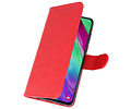 Samsung Galaxy A40 Hoesje Kaarthouder Book Case Telefoonhoesje Rood