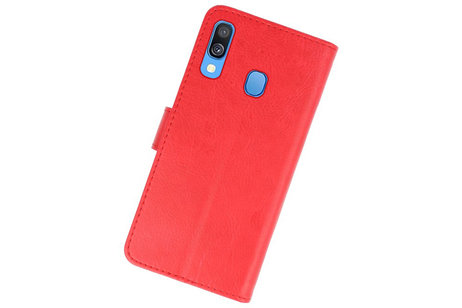 Samsung Galaxy A40 Hoesje Kaarthouder Book Case Telefoonhoesje Rood