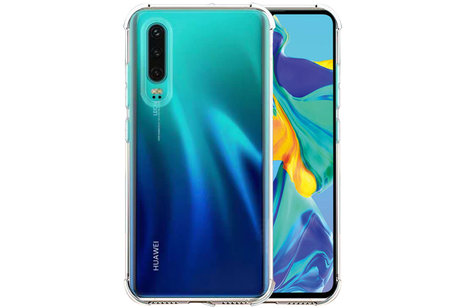 BAOHU Schokbestendig Back Cover Hoesje - Shockproof Telefoonhoesje -  Geschikt voor  Huawei P30 - Transparant