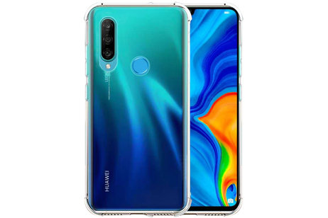 BAOHU Schokbestendig Back Cover Hoesje - Shockproof Telefoonhoesje -  Geschikt voor  Huawei P30 Lite - Transparant