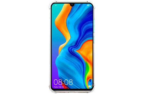 BAOHU Schokbestendig Back Cover Hoesje - Shockproof Telefoonhoesje -  Geschikt voor  Huawei P30 Lite - Transparant