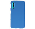 BAOHU Hoesje Geschikt voor de Huawei P30 - Backcover Color Telefoonhoesje - Navy