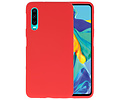 BAOHU Hoesje Geschikt voor de Huawei P30 - Backcover Color Telefoonhoesje - Rood