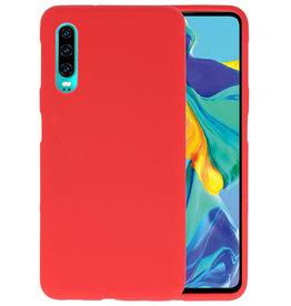 BackCover Hoesje Color Telefoonhoesje Huawei P30 - Rood