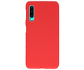 BAOHU Hoesje Geschikt voor de Huawei P30 - Backcover Color Telefoonhoesje - Rood