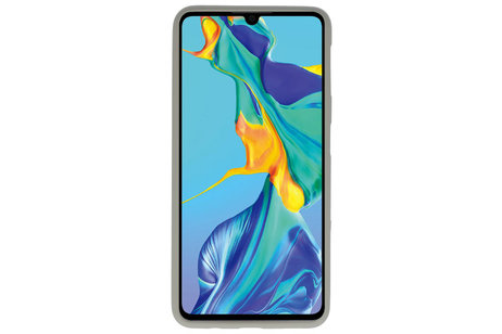 BAOHU Hoesje Geschikt voor de Huawei P30 - Backcover Color Telefoonhoesje - Grijs