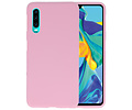 BAOHU Hoesje Geschikt voor de Huawei P30 - Backcover Color Telefoonhoesje - Roze