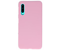 BAOHU Hoesje Geschikt voor de Huawei P30 - Backcover Color Telefoonhoesje - Roze