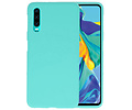 BAOHU Hoesje Geschikt voor de Huawei P30 - Backcover Color Telefoonhoesje - Turquoise
