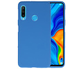 BAOHU Hoesje Geschikt voor de Huawei P30 Lite - Backcover Color Telefoonhoesje - Navy