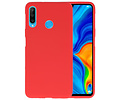 BAOHU Hoesje Geschikt voor de Huawei P30 Lite - Backcover Color Telefoonhoesje - Rood
