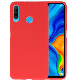 BAOHU BackCover Hoesje Color Telefoonhoesje Huawei P30 Lite - Rood
