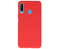 BAOHU Hoesje Geschikt voor de Huawei P30 Lite - Backcover Color Telefoonhoesje - Rood