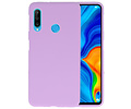 BAOHU Hoesje Geschikt voor de Huawei P30 Lite - Backcover Color Telefoonhoesje - Paars