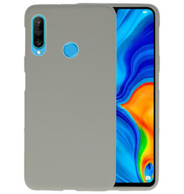 BAOHU BackCover Hoesje Color Telefoonhoesje Huawei P30 Lite - Grijs