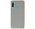 BAOHU Hoesje Geschikt voor de Huawei P30 Lite - Backcover Color Telefoonhoesje - Grijs