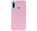 BAOHU Hoesje Geschikt voor de Huawei P30 Lite - Backcover Color Telefoonhoesje - Roze