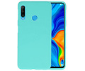 BAOHU Hoesje Geschikt voor de Huawei P30 Lite - Backcover Color Telefoonhoesje - Turquoise