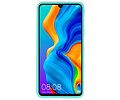 BAOHU Hoesje Geschikt voor de Huawei P30 Lite - Backcover Color Telefoonhoesje - Turquoise