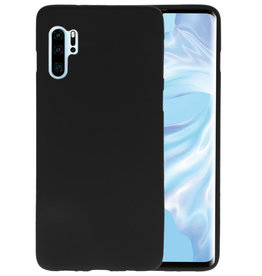 BAOHU BackCover Hoesje Color Telefoonhoesje Huawei P30 Pro - Zwart