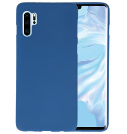 BAOHU BackCover Hoesje Color Telefoonhoesje Huawei P30 Pro - Navy