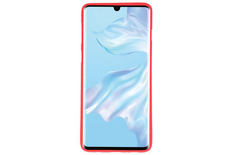 BAOHU Hoesje Geschikt voor de Huawei P30 Pro - Backcover Color Telefoonhoesje - Rood