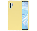 BAOHU Hoesje Geschikt voor de Huawei P30 Pro - Backcover Color Telefoonhoesje - Geel